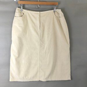 Northern Isles SZ 14 Cream Corduroy  Skirt